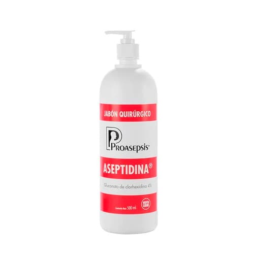 ASEPTIDINA 4% JABON 500ML QUIRURGICO (G)